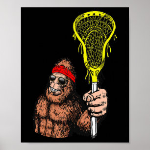 Entspannen Sie sich beim Bro! Funny Sasquatch Lax Poster