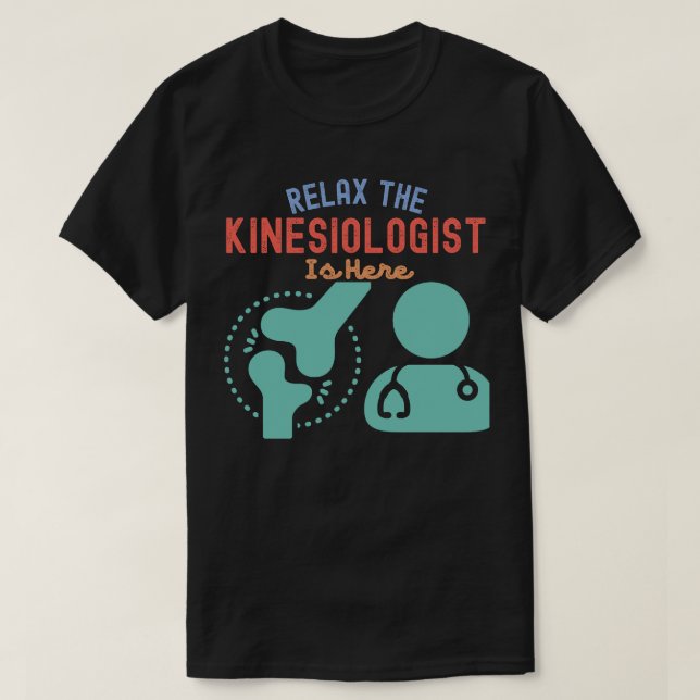 Entspannen Sie sich beim Kinesiologen. T-Shirt (Design vorne)