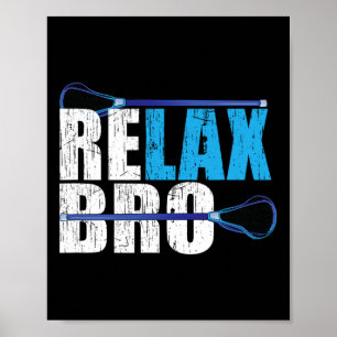 Entspannen Sie sich beim Lacrosse Player Design Poster
