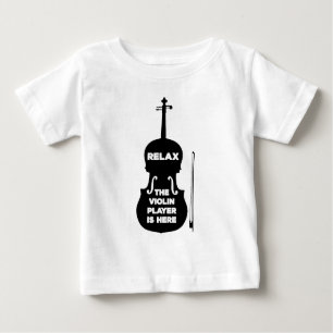 Entspannen Sie sich beim Violin Player Baby T-shirt