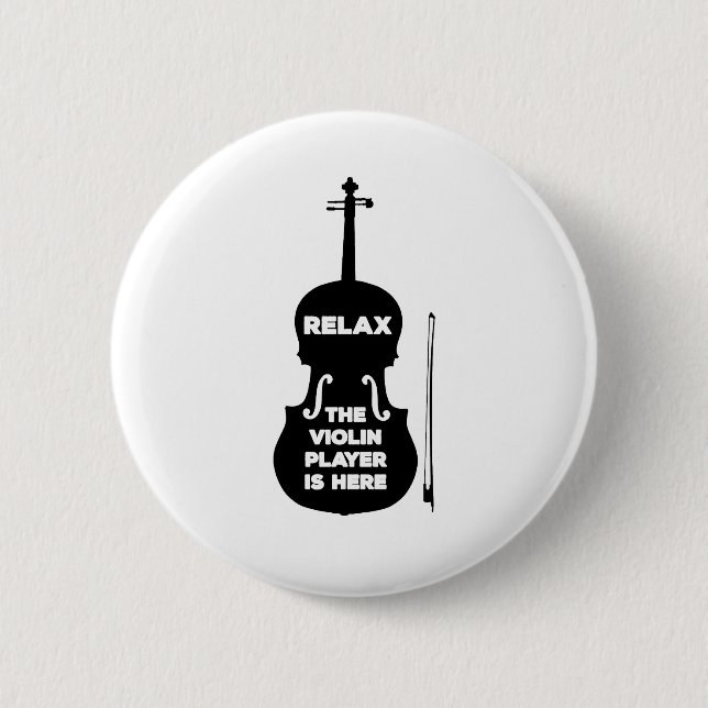Entspannen Sie sich beim Violin Player Button (Vorderseite)