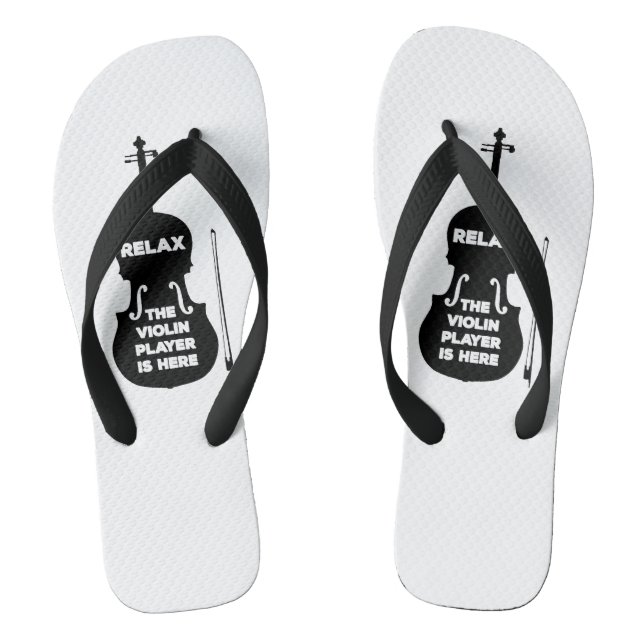 Entspannen Sie sich beim Violin Player Flip Flops (Fußbett)