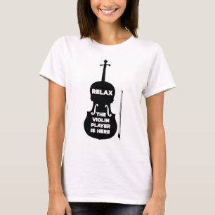 Entspannen Sie sich beim Violin Player T-Shirt