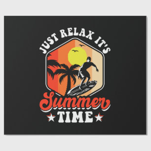 Entspannen Sie sich einfach, es ist Sommerzeit Geschenkpapier