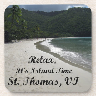 Entspannen Sie sich, es ist Inselzeit, St. Thomas  Untersetzer