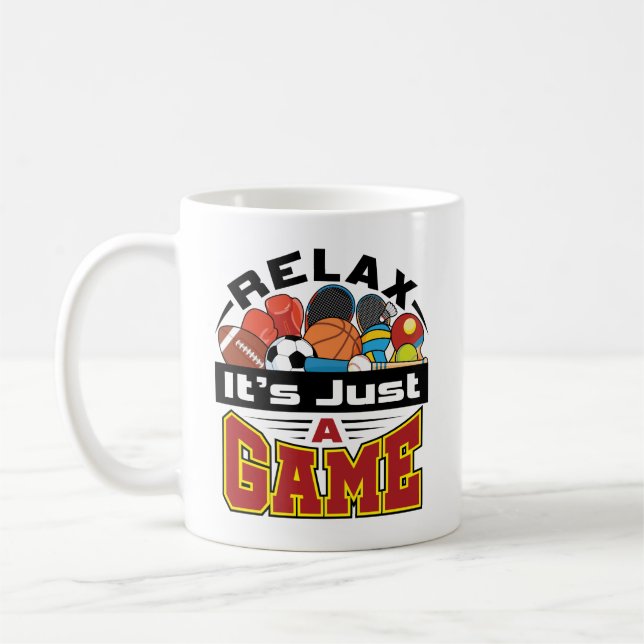 Entspannen Sie sich! Es ist nur ein Game PE Teache Kaffeetasse (Links)