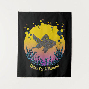 Entspannen Sie sich für einen Moment Meditation Ru Wandteppich