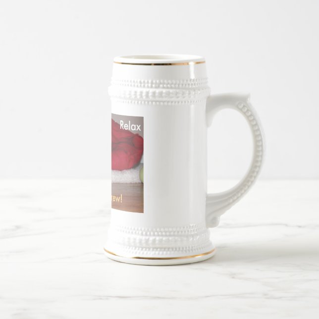 Entspannen Sie sich, haben Sie ein Gebräu! Bierglas (Rechts)