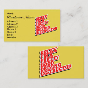 Entspannen Sie sich, ich bin ein hübscher guter Fa Visitenkarte