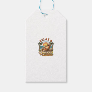 Entspannen Sie sich und entspannen Sie sich Strand Geschenkanhänger