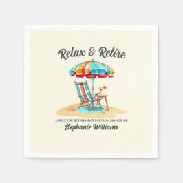 Entspannen Sie sich und genießen Sie den tropische Serviette