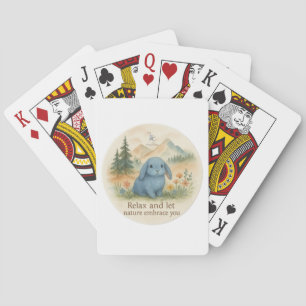 Entspannen Sie sich und ließ die Natur, die Sie um Spielkarten