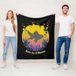 Entspannen Sie sich unter dem Meer und lassen Sie Fleecedecke