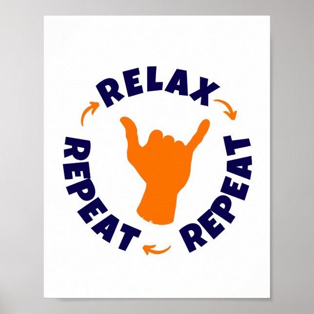 Entspannen Sie sich. Wieder von vorne. Wieder von  Poster (Vorne)