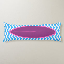 Entspannende Crimson Blue Waves Surfen Kissen