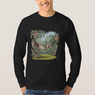 Entspannende Faultier In Der Hängematte T-Shirt