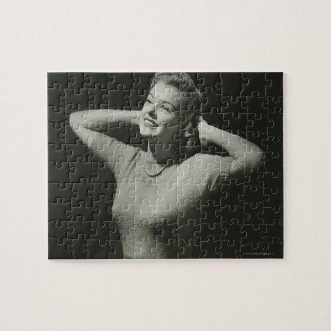 Entspannende Frau Puzzle (Horizontal)