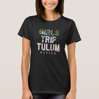 Entspannende Girls Beachtriptotulum Mexiko T-Shirt