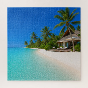 Entspannende Inselstrand Puzzle