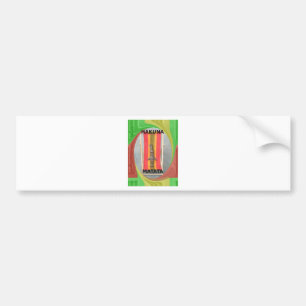 Entspannende Kaninchenkonstruktionen Druckgestaltu Autoaufkleber