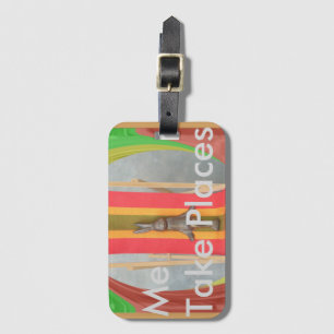 Entspannende Kaninchenkonstruktionen Druckgestaltu Gepäckanhänger