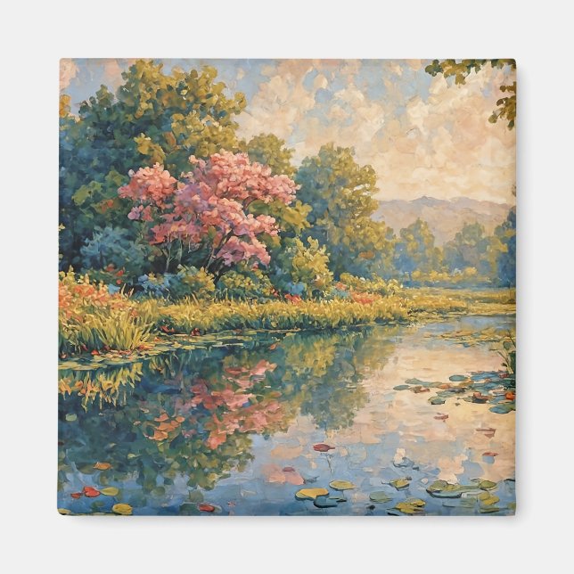 Entspannende Malerei Magnet (Vorne)