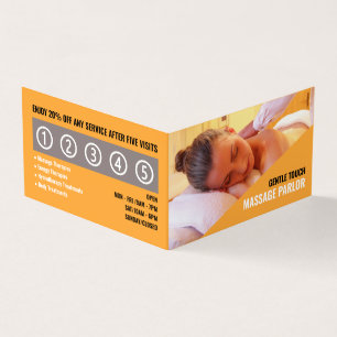 Entspannende Massage, Massage Therapist Salon Loya Visitenkarten