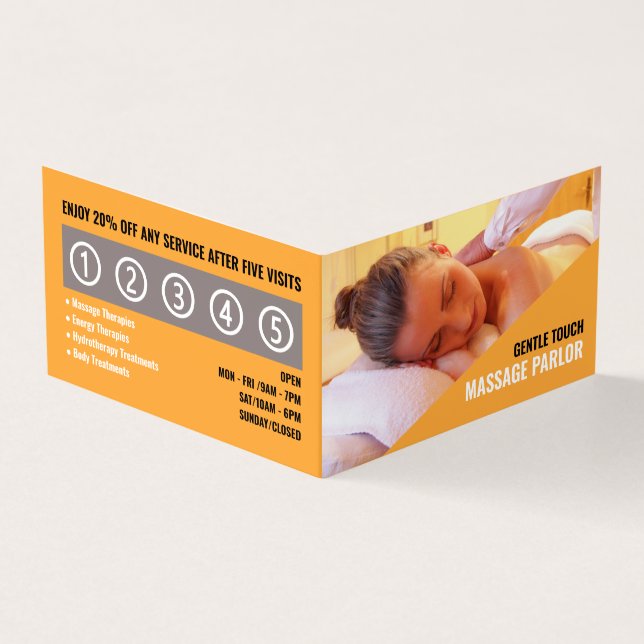 Entspannende Massage, Massage Therapist Salon Loya Visitenkarten (Vorderseite)