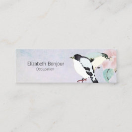 Entspannende OPTIONEN für Vogelpapier/GRÖSSE/FORMB Mini Visitenkarte