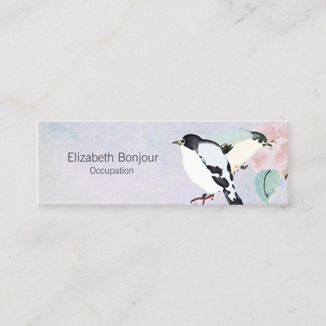 Entspannende OPTIONEN für Vogelpapier/GRÖSSE/FORMB Mini Visitenkarte (Vorderseite)