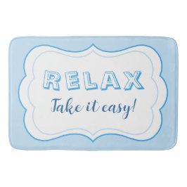 Entspannende Pastellfarbe Blau Moderner Minimalism Badematte