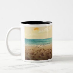 Entspannende Strandlandschaft Tasse