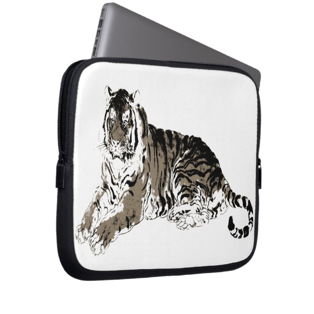 Entspannende Tiger Electronics Bag Laptopschutzhülle (Vorne Rechts)