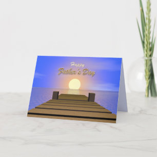Entspannende Vatertagshuppe Karte