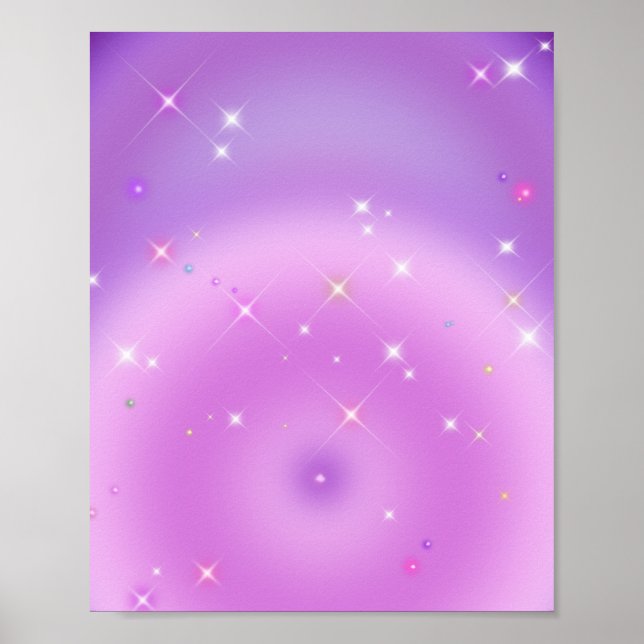 Entspannende, weiche, weiche Violettarena Poster (Vorne)