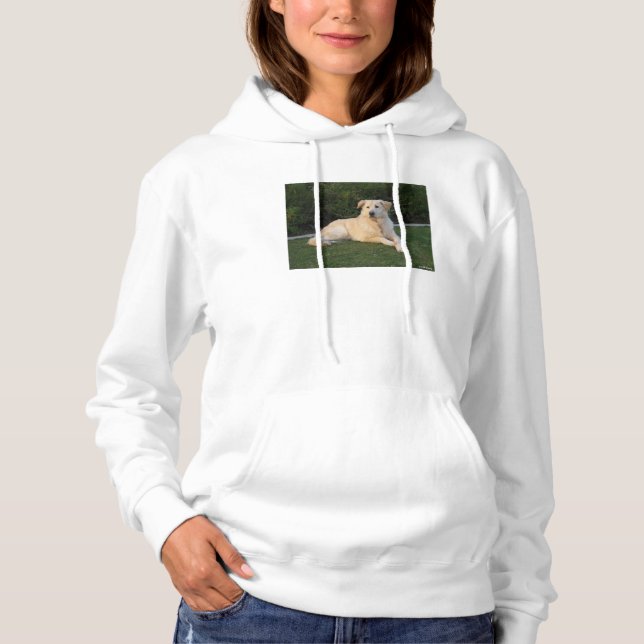 Entspannender Hund Hoodie (Vorderseite)