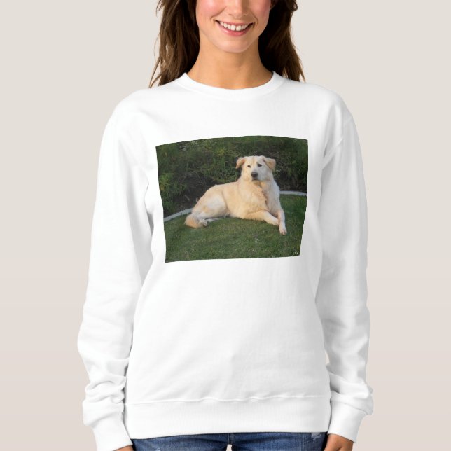 Entspannender Hund Sweatshirt (Vorderseite)
