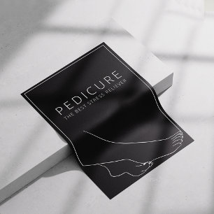 Entspannender Pediküre Minimalistischer Poster