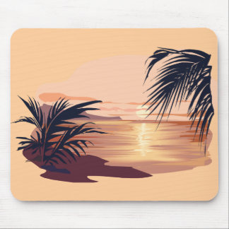 Entspannender Sonnenuntergang Mousepad