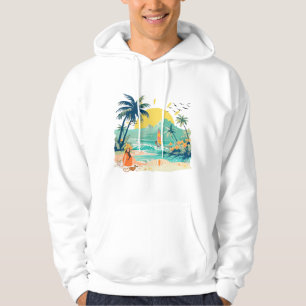 Entspannender Strand für den Sommer Hoodie