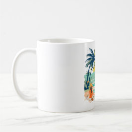 Entspannender Strand für den Sommer Kaffeetasse