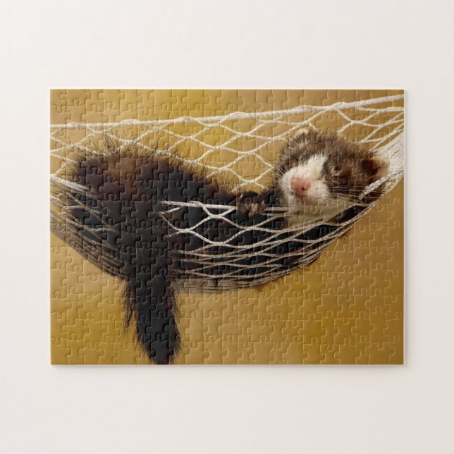 Entspannendes Frettchen, Puzzle (Horizontal)