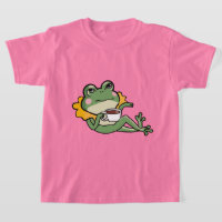 Entspannendes Green Frog Tea Lover Shirt - Einziga
