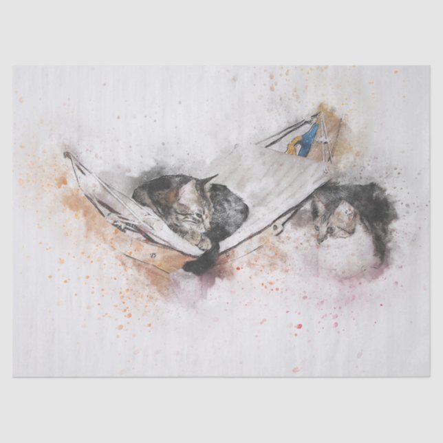 Entspannpapier für Katzen Seidenpapier (Vorderseite)