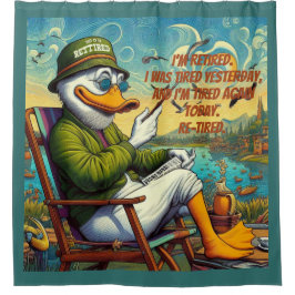 Entspannt und entspannt duschvorhang