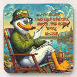 Entspannt und entspannt getränkeuntersetzer