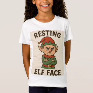 Entspannte Elfenmiene – Grumpy Holiday Stimmung T-Shirt