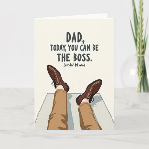 Entspannte Fathers Day Chef Karte