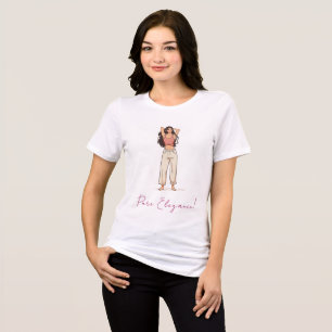 Entspannte Frau in Loungewear Tri-Blend Shirt