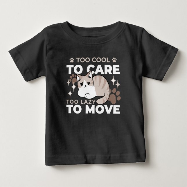Entspannte & lazy Vibes für Cat Lovers Design Baby T-shirt (Vorderseite)